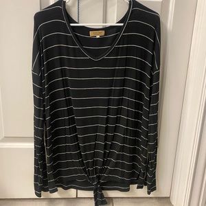 Piko black & white shirt. Size small.